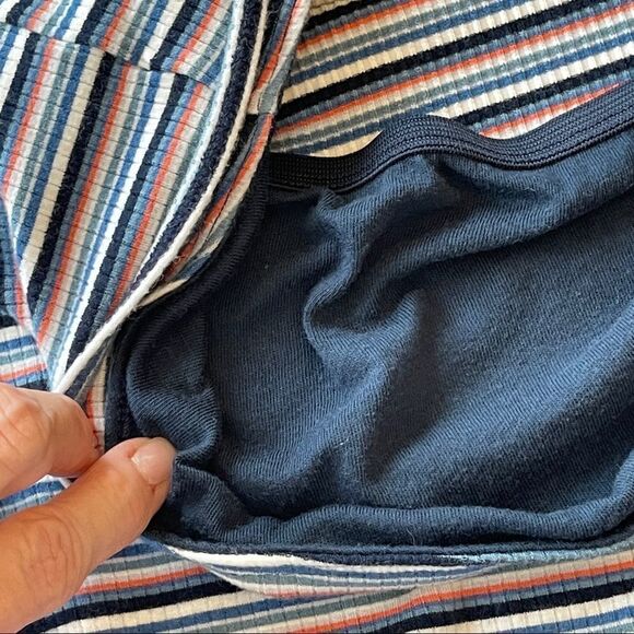 HOLLISTER Stripe Knit Mini Dress with Adjustable Spaghetti Straps and Shelf Bra - Picture 3 of 10